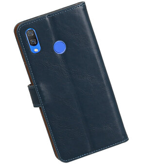 Hoesje voor Huawei Nova 3 Pull-Up Booktype Blauw