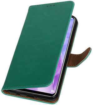 Hoesje voor Huawei Nova 3 Pull-Up Booktype Groen