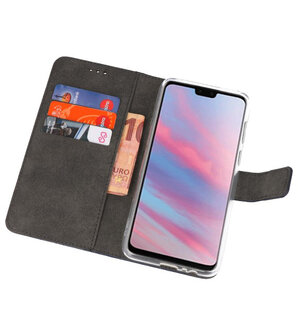 Wallet Cases Hoesje voor Huawei Y9 2019 Navy