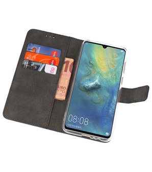 Wallet Cases Hoesje voor Huawei Mate 20 X Navy