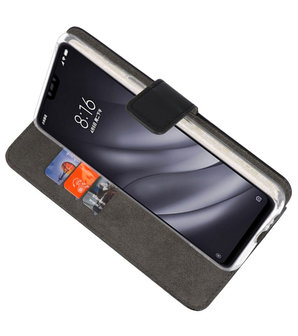 Wallet Cases Hoesje voor XiaoMi Mi 8 Lite Zwart