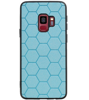 Hexagon Hard Case voor Samsung Galaxy S9 Blauw