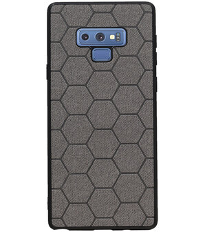 Hexagon Hard Case voor Samsung Galaxy Note 9 Grijs