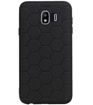 Hexagon Hard Case voor Samsung Galaxy J4 Zwart