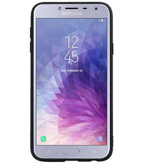 Hexagon Hard Case voor Samsung Galaxy J4 Grijs