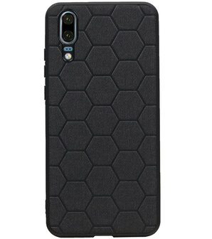 Hexagon Hard Case voor Huawei P20 Zwart