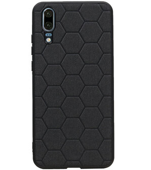 Hexagon Hard Case voor Huawei P20 Zwart