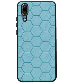 Hexagon Hard Case voor Huawei P20 Blauw