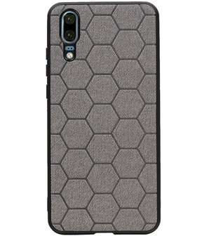 Hexagon Hard Case voor Huawei Mate 20 Grijs
