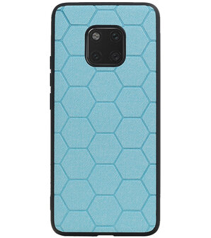 Hexagon Hard Case voor Huawei Mate 20 Pro Blauw