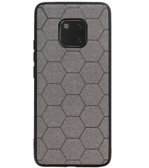 Hexagon Hard Case voor Huawei Mate 20 Pro Grijs