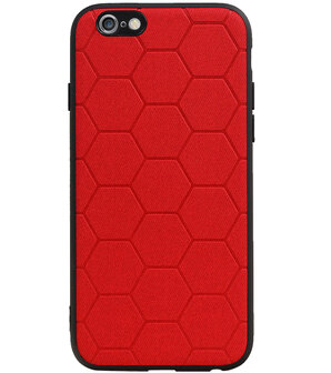 Hexagon Hard Case voor iPhone 6 / 6s Rood
