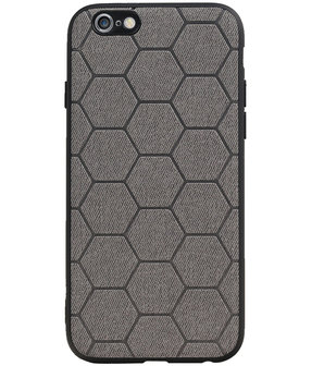 Hexagon Hard Case voor iPhone 6 / 6s Grijs