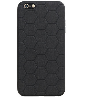 Hexagon Hard Case voor iPhone 6 Plus / 6s Plus Zwart