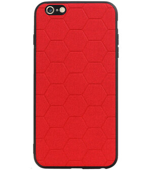 Hexagon Hard Case voor iPhone 6 Plus / 6s Plus Rood