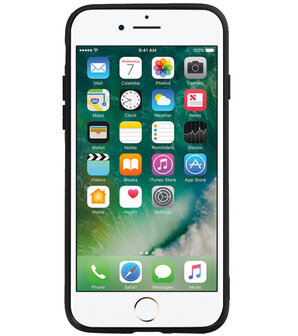 Hexagon Hard Case voor iPhone SE 2020 / 8 / iPhone 7 Bruin