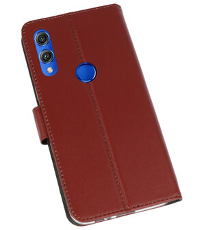 Wallet Cases Hoesje voor Huawei Honor 8X Bruin