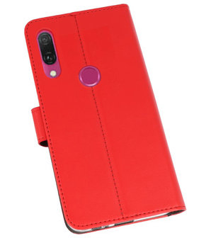 Wallet Cases Hoesje voor Huawei Y9 2019 Rood