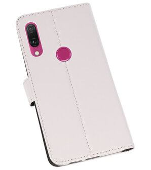 Wallet Cases Hoesje voor Huawei Y9 2019 Wit