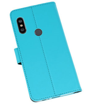 Wallet Cases Hoesje voor XiaoMi Redmi Note 6 Pro Blauw