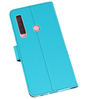 Wallet Cases Hoesje voor Samsung Galaxy A9 2018 Blauw