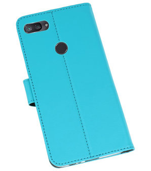 Wallet Cases Hoesje voor XiaoMi Mi 8 Lite Blauw