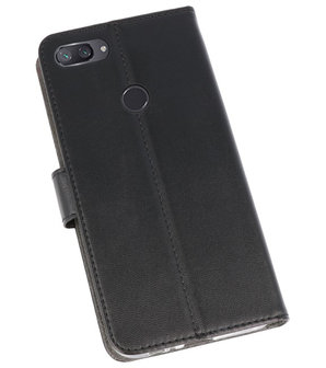 Wallet Cases Hoesje voor XiaoMi Mi 8 Lite Zwart