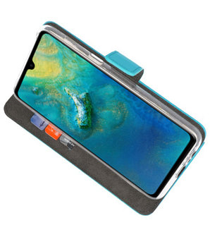 Wallet Cases Hoesje voor Huawei Mate 20 Blauw