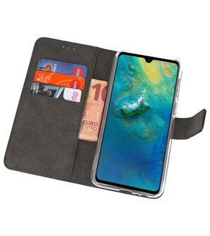 Wallet Cases Hoesje voor Huawei Mate 20 Zwart