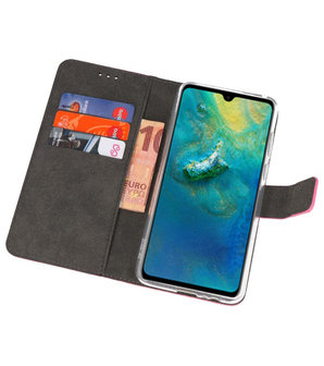 Wallet Cases Hoesje voor Huawei Mate 20 Roze