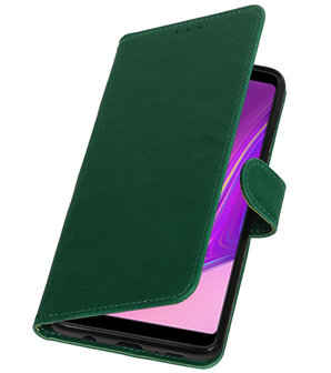 Hoesje voor Samsung Galaxy A9 2018 Pull-Up Booktype Groen