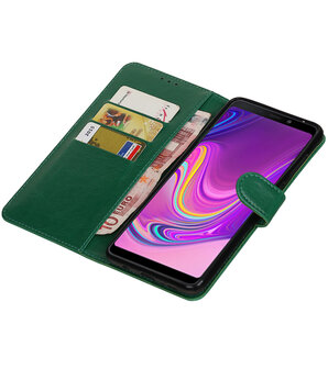 Hoesje voor Samsung Galaxy A9 2018 Pull-Up Booktype Groen