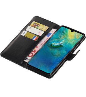 Hoesje voor Huawei Mate 20 Pull-Up Booktype Zwart