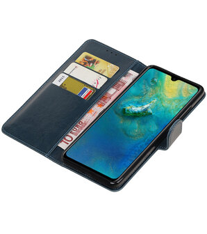 Hoesje voor Huawei Mate 20 Pull-Up Booktype Blauw