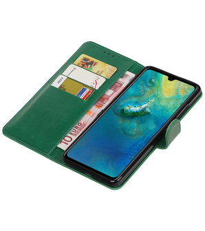 Hoesje voor Huawei Mate 20 Pull-Up Booktype Groen