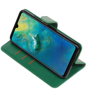 Hoesje voor Huawei Mate 20 Pull-Up Booktype Groen