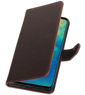 Hoesje voor Huawei Mate 20 Pull-Up Booktype Mocca