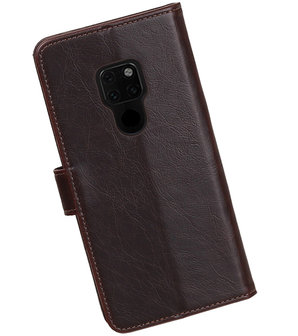 Hoesje voor Huawei Mate 20 Pull-Up Booktype Mocca
