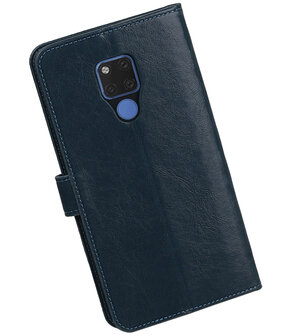 Hoesje voor Huawei Mate 20 X Pull-Up Booktype Blauw