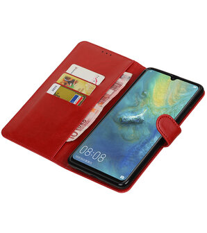 Hoesje voor Huawei Mate 20 X Pull-Up Booktype Rood