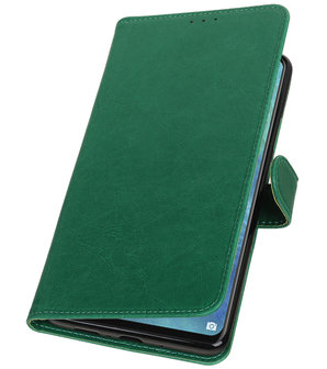 Hoesje voor Huawei Mate 20 X Pull-Up Booktype Groen