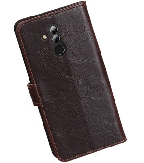 Hoesje voor Huawei Mate 20 Lite Pull-Up Booktype Mocca