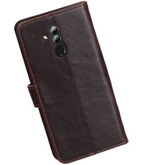 Hoesje voor Huawei Mate 20 Lite Pull-Up Booktype Mocca