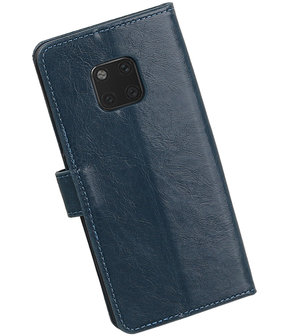 Hoesje voor Huawei Mate 20 Pro Pull-Up Booktype Blauw