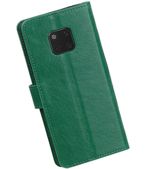 Hoesje voor Huawei Mate 20 Pro Pull-Up Booktype Groen