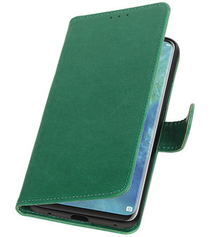 Hoesje voor Huawei Mate 20 Pro Pull-Up Booktype Groen