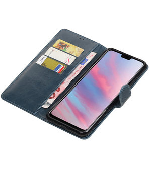 Hoesje voor Huawei Y9 2019 Pull-Up Booktype Blauw