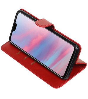 Hoesje voor Huawei Y9 2019 Pull-Up Booktype Rood