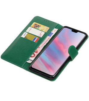 Hoesje voor Huawei Y9 2019 Pull-Up Booktype Groen