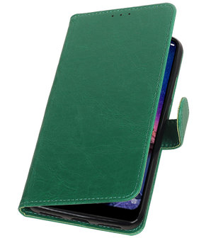 Hoesje voor XiaoMi Redmi Note 6 Pro Pull-Up Booktype Groen